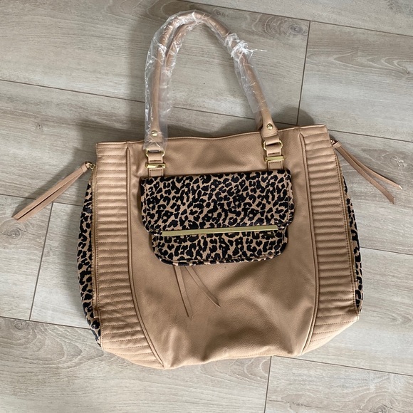 NWOT Steve Madden Leopard Bag - Picture 1 of 6